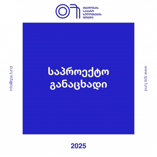 საპროექტო განაცხადი